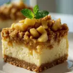 Apfel Crumble Käsekuchen-Quadrate: Süß & unwiderstehlich