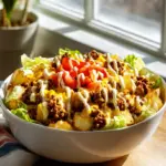 Big Mac Bowl: Cremige Kartoffeln, Hackfleisch & Käse genießen!