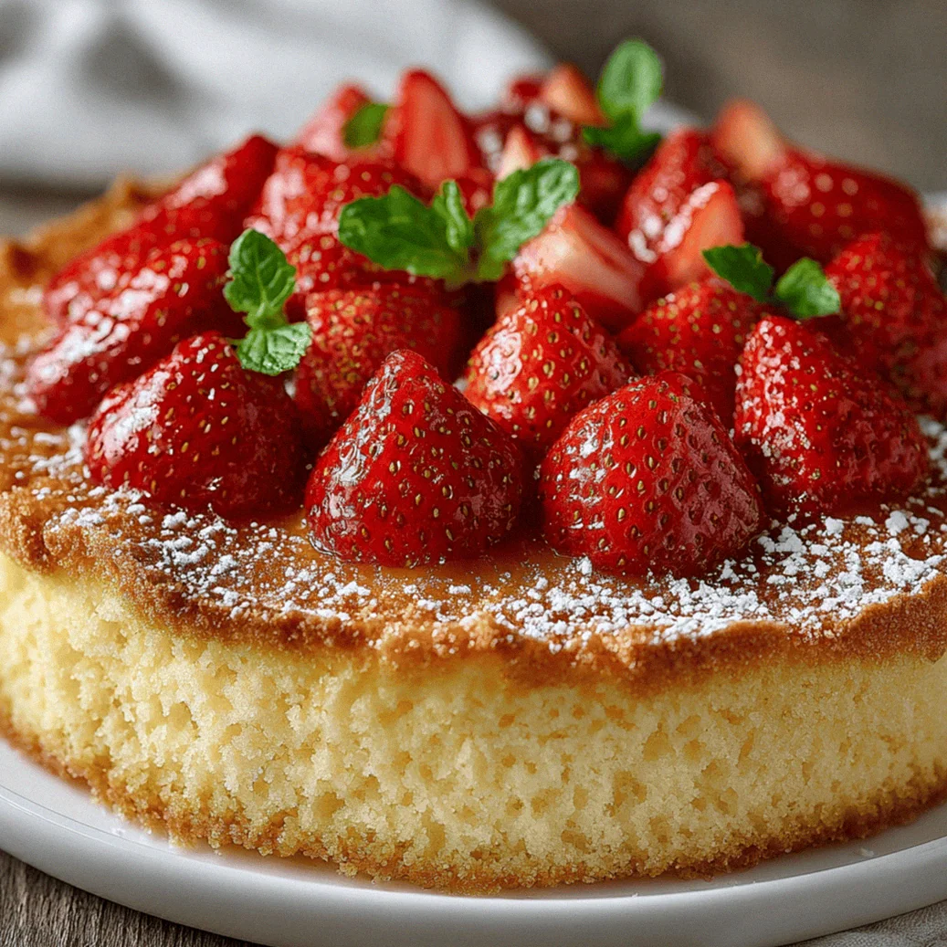 Biskuitboden für Erdbeerkuchen