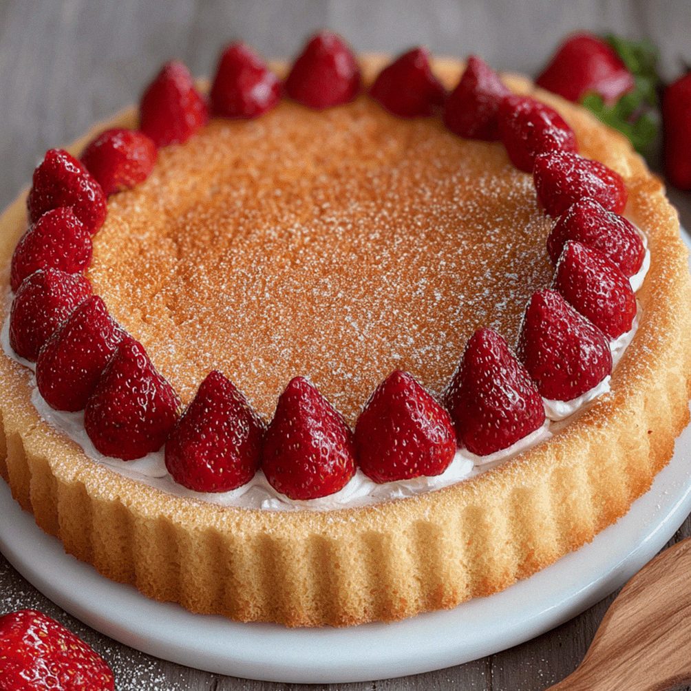 Biskuitboden für Erdbeerkuchen – Schritt 1