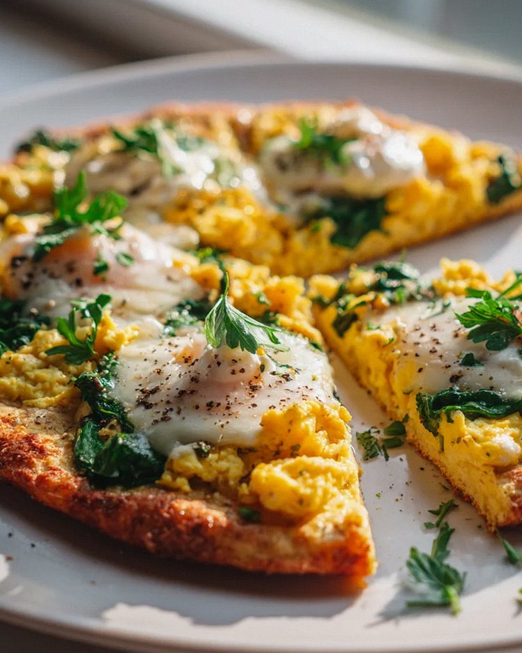 Blumenkohlboden Frühstückspizza – Gesund & Lecker Start