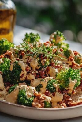 Brokkoli Salat mit knusprigem Rindfleisch für frische Genussmomente