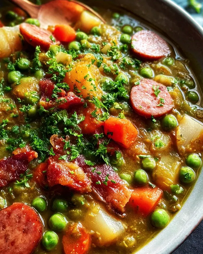 Erbseneintopf klassisch nach Omas Rezept – Schritt 1