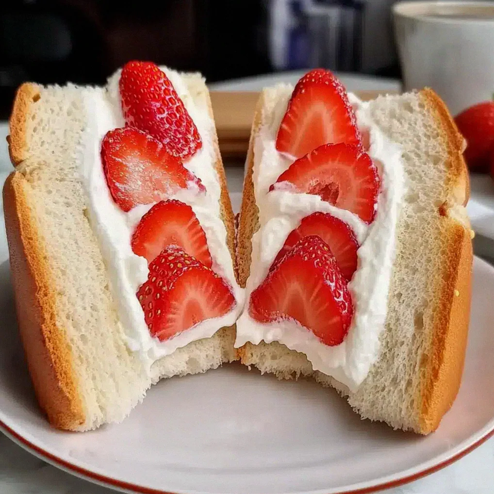 Erdbeersandwich – Süße Japanische Versuchung – Schritt 1