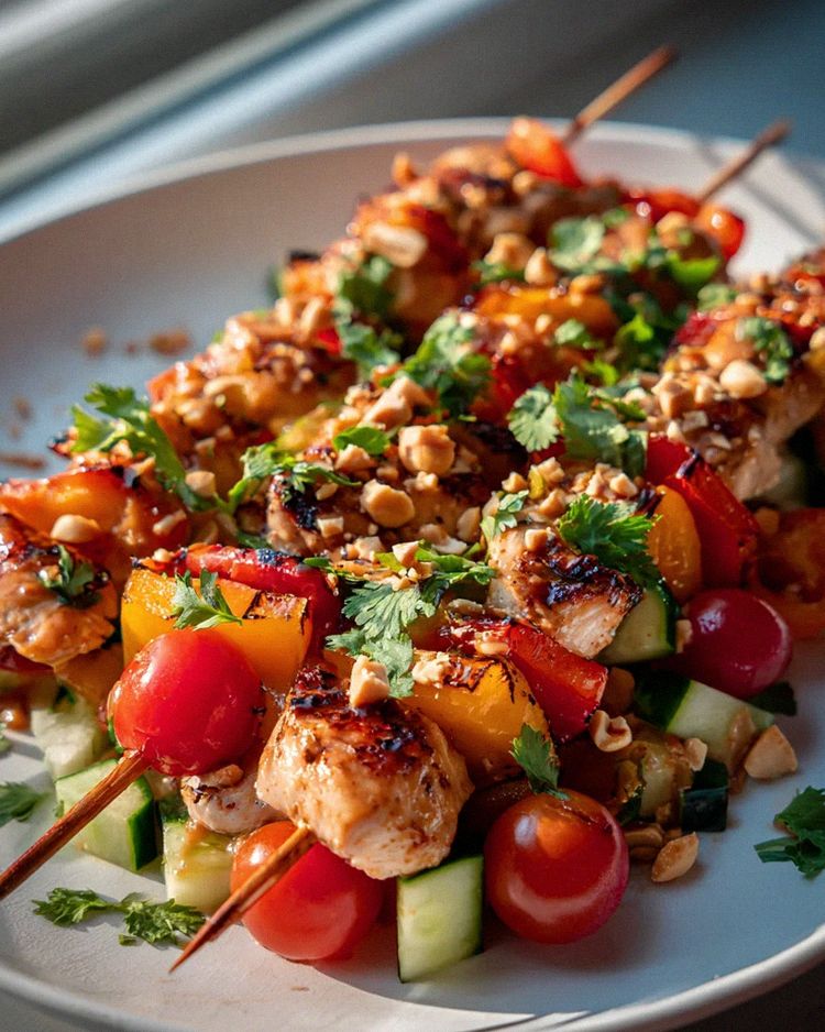 Erdnuss-Crunch-Spieße mit Hähnchen – Schritt 2