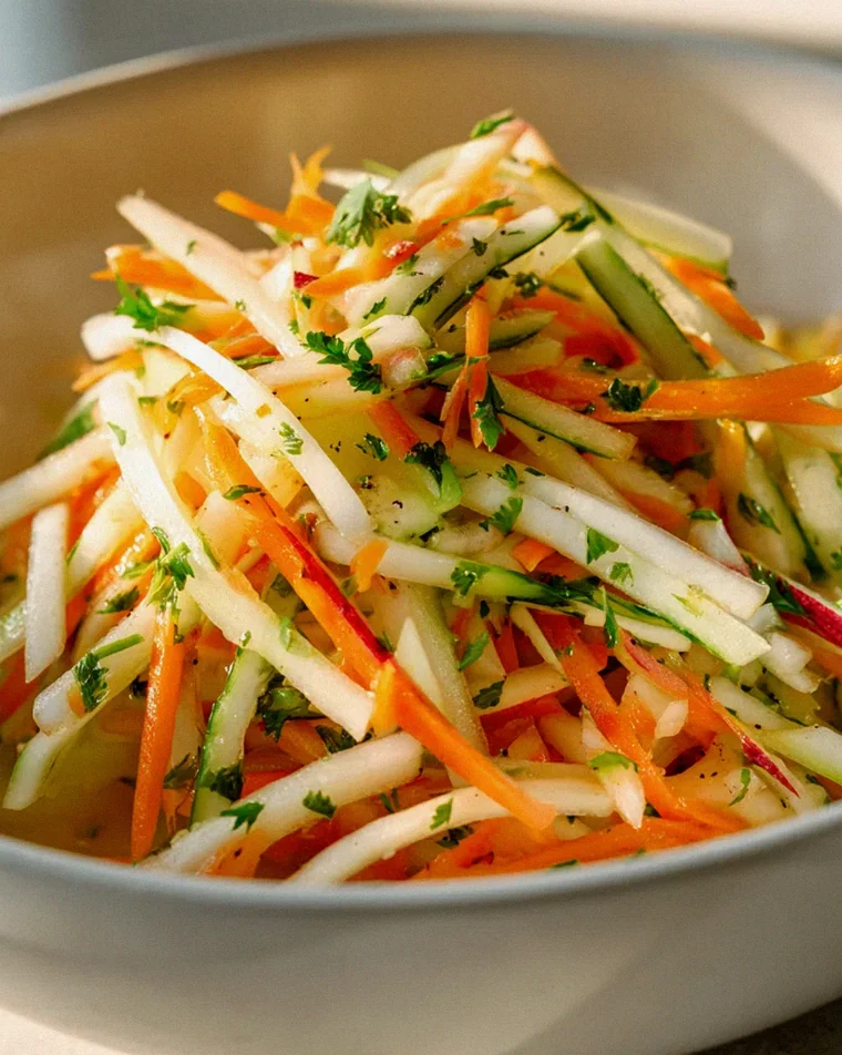 Frischer Kohlrabi-Karotten-Apfel-Salat: Schnell, Frisch & Vitaminreich – Schritt 1