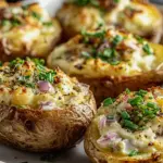 Gefüllte Kartoffeln nach Flammkuchen Art – Leckeres Rezept!