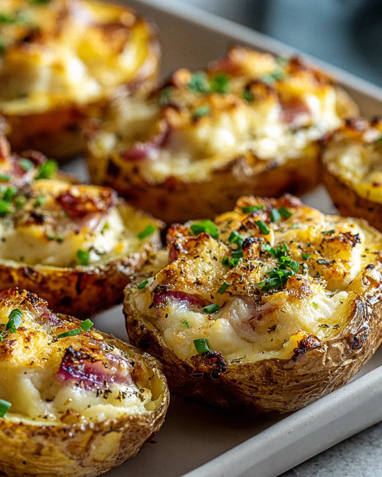Gefüllte Kartoffeln nach Flammkuchen Art – Leckeres Rezept! – Schritt 2