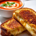 Gegrillter Käse & Tomatensuppe: Perfektes Duo zum Eintauchen