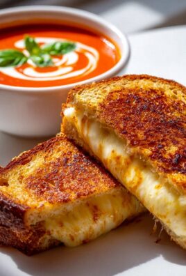 Gegrillter Käse & Tomatensuppe: Perfektes Duo zum Eintauchen