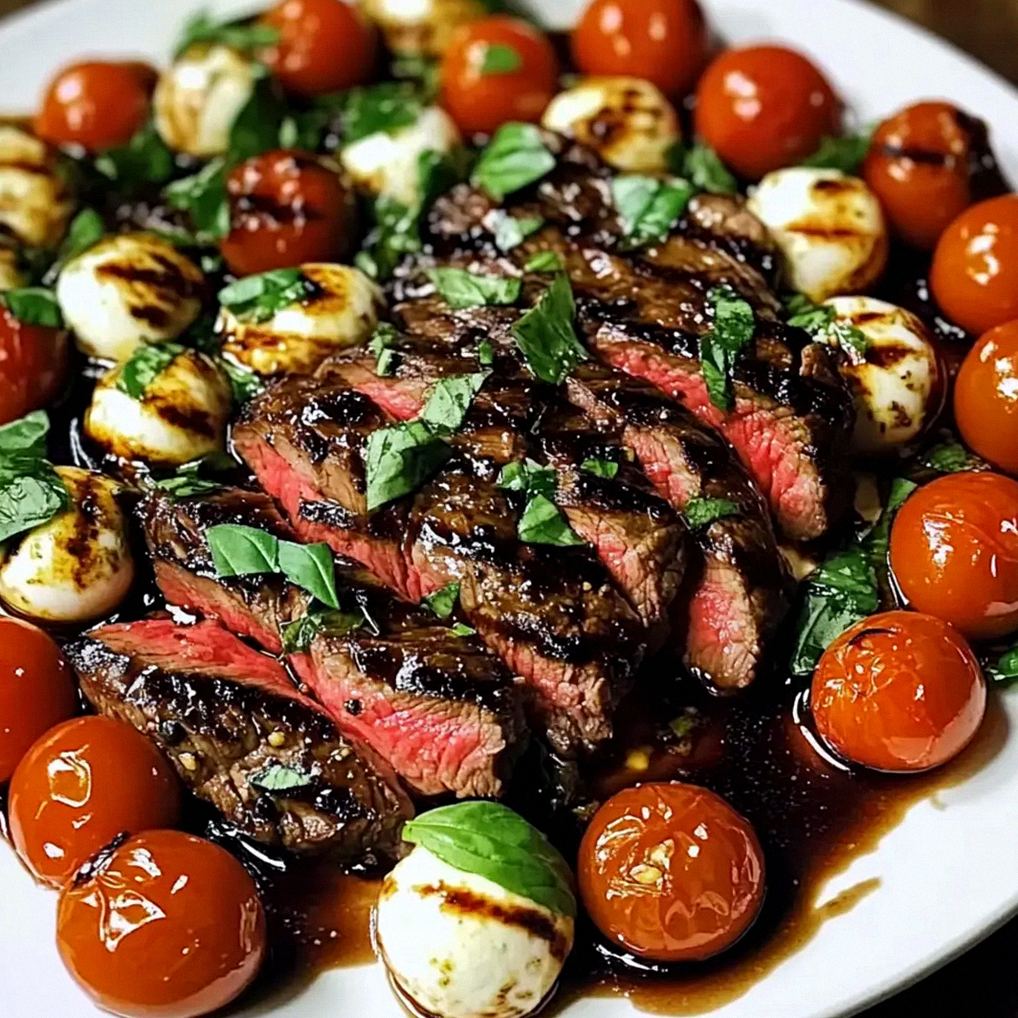 Gegrilltes Flanksteak Caprese für den perfekten Sommer