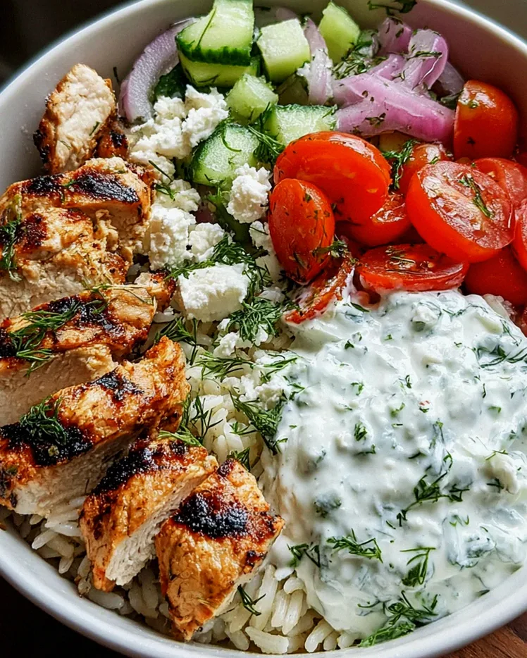 Griechische Hähnchen-Tzatziki Bowl – Schritt 1