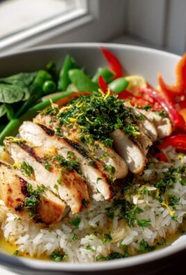 Hähnchen Reis Bowl: Frisch & lecker mit Zitronen-Dressing!