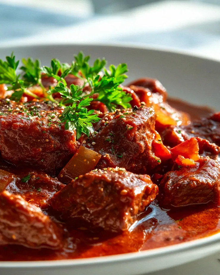 Herzhaftes Rindsgulasch Rezept: Dein Geheimnis für Butterzartheit!