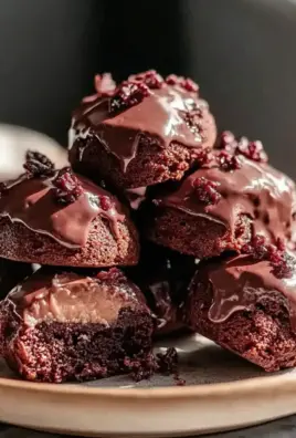 Hüttenkäse Brownie Bällchen Schnell und Einfach