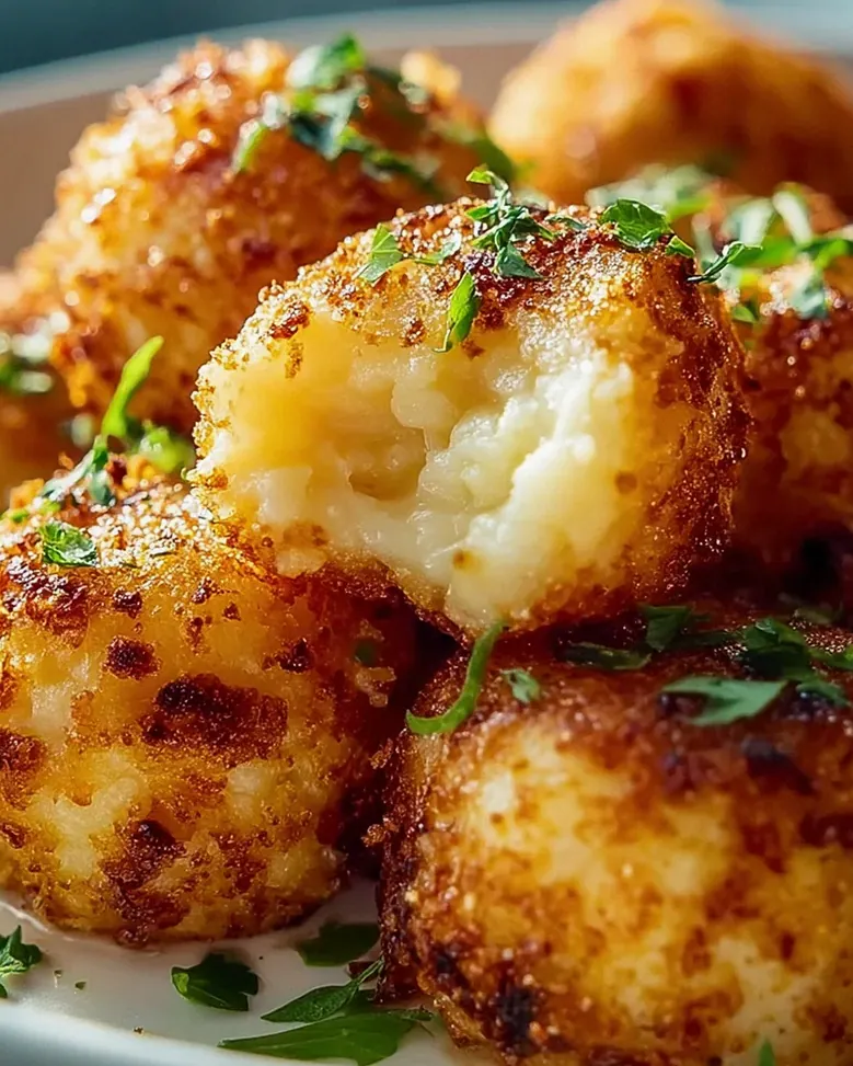 Käse-Kartoffelpüree-Bällchen aus der Heißluftfritteuse lecker! – Schritt 2
