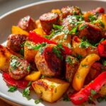 Kartoffel-Rinderwurst Blechfrühstück: Einfach & Lecker!
