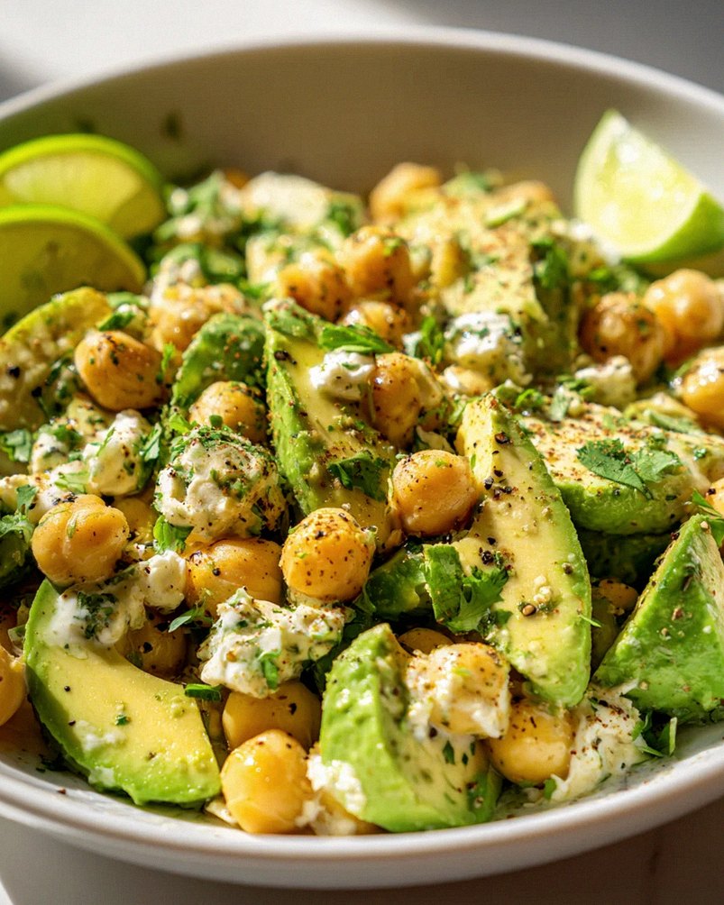 Kichererbsensalat mit Avocado & Limette: Frischer Genuss!