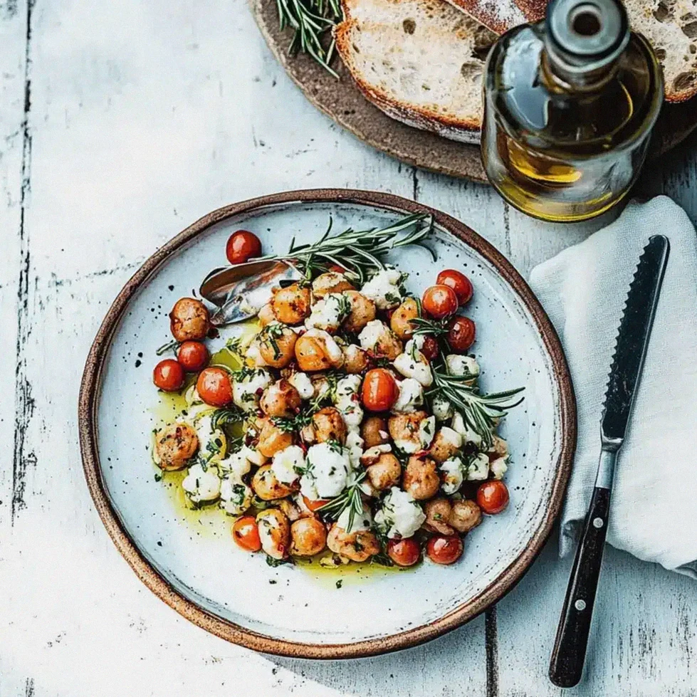 Kichererbsensalat mit Feta