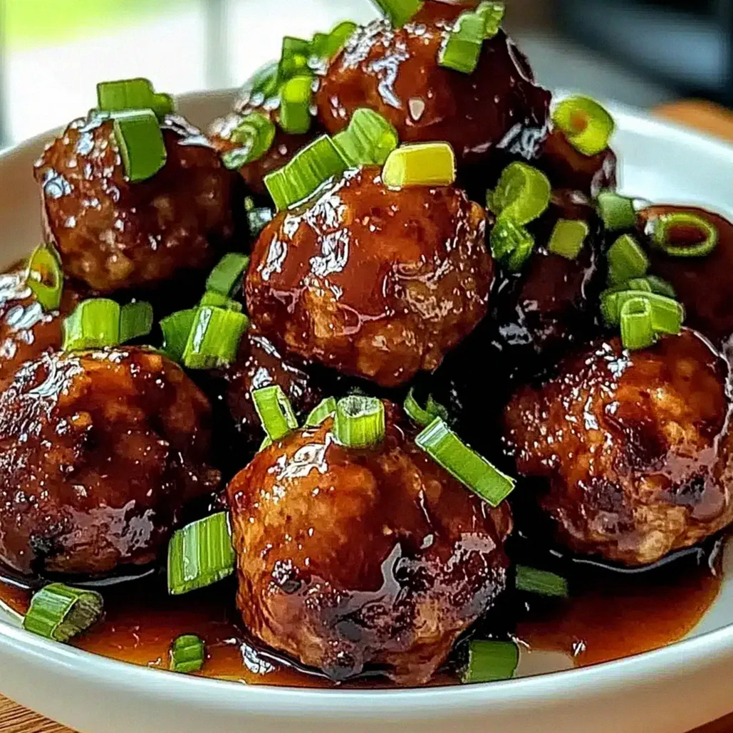 Klebrige Hoisin-Fleischbällchen mit Scallion-Sauce – Schritt 2
