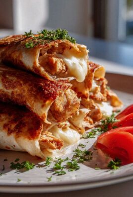 Knusprige Hähnchen Mozzarella Wraps – Schnell & Herzhaft!