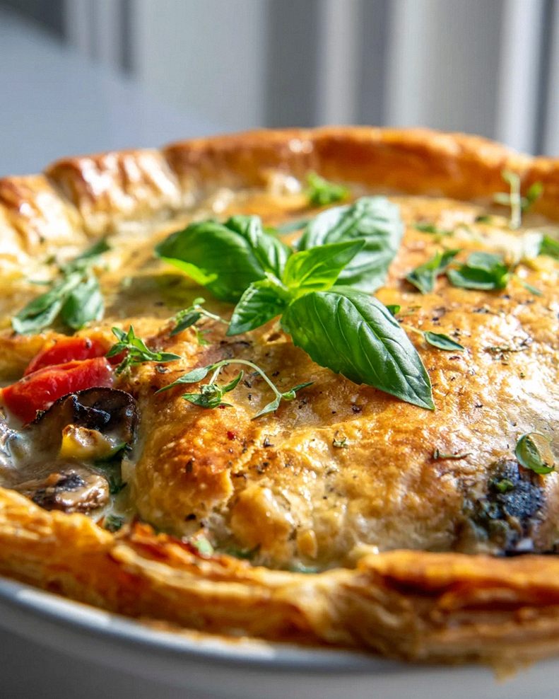 Köstlicher Veggie Pizza Pot Pie Auflauf – Schnell & lecker! – Schritt 1