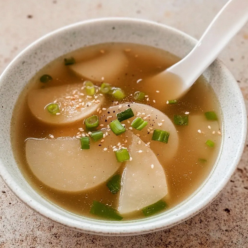 Koreanischer Rettichsuppe: Veganes Wohlfühlessen