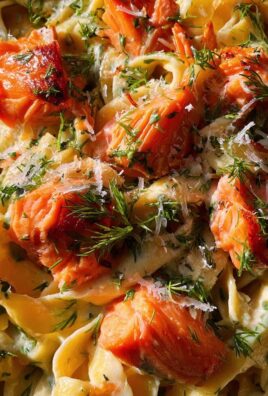 Lachs-Tagliatelle mit cremiger Zitronensoße