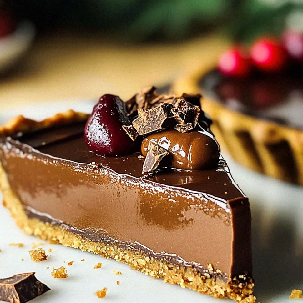 Lebkuchen Schokoladentarte für die Festtage