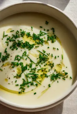 Leckere weiße Spargelsuppe mit Gemüsefond ohne Alkohol
