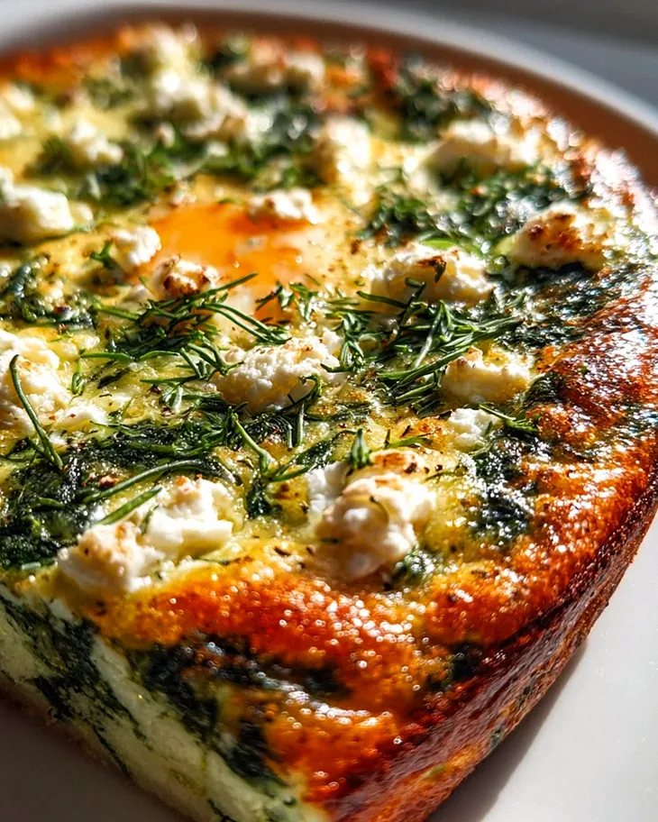 Leckerer Low Carb Spinat Auflauf mit Feta und Ei Rezept