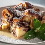 Leckeres Air Fryer Schokoladen-Croissant Bread Pudding Rezept