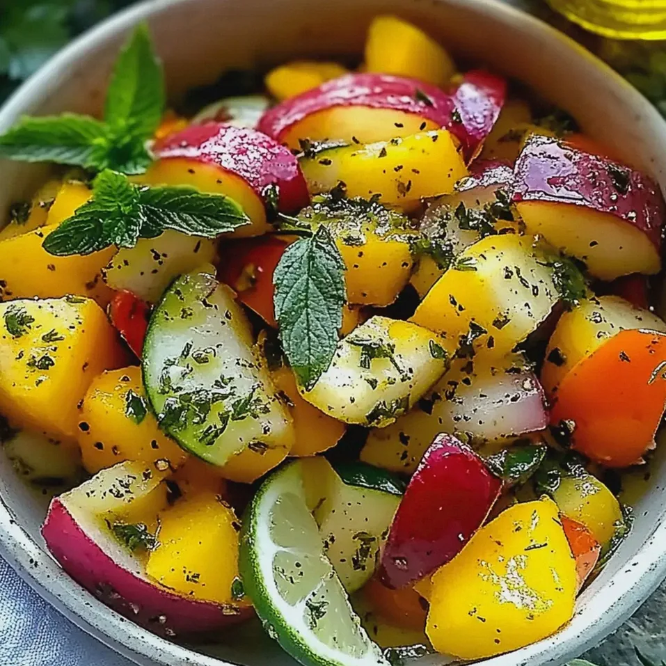 Mango Salat mit Limette – Schritt 1