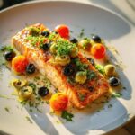 Mediterraner Zitronenlachs mit Oliven – Lecker und gesund!