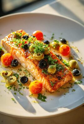 Mediterraner Zitronenlachs mit Oliven – Lecker und gesund!