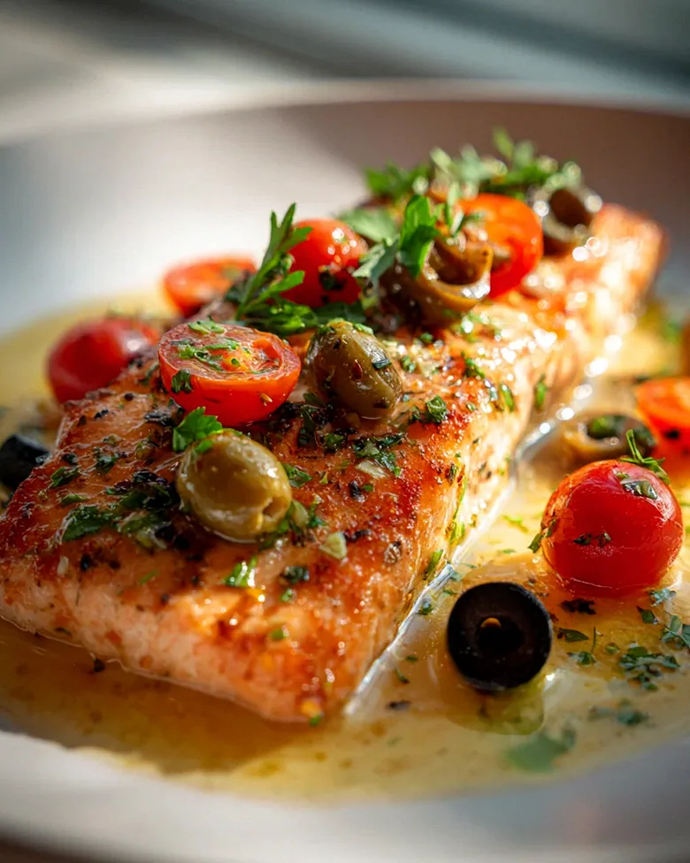 Mediterraner Zitronenlachs mit Oliven – Lecker und gesund! – Schritt 2