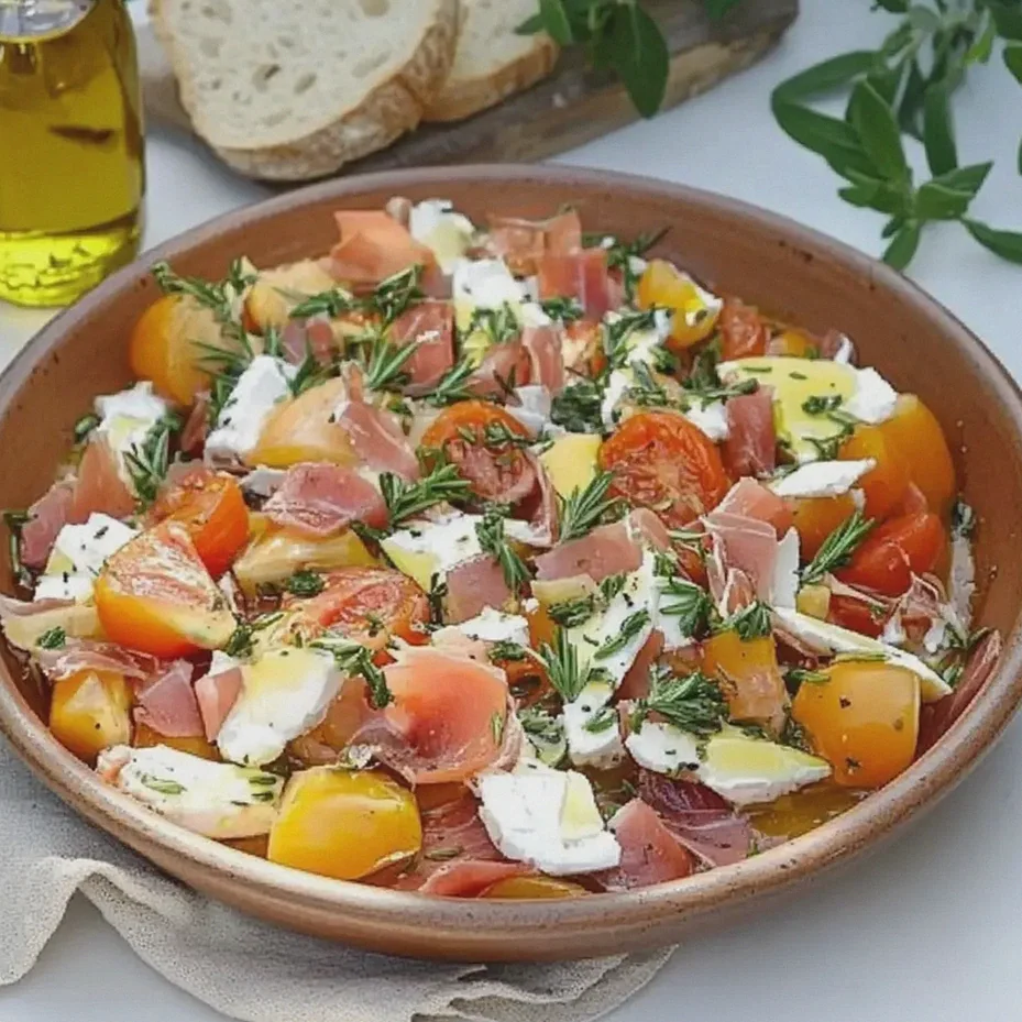 Melonensalat mit Putenschinken und Tomaten schnell zubereiten – Schritt 1