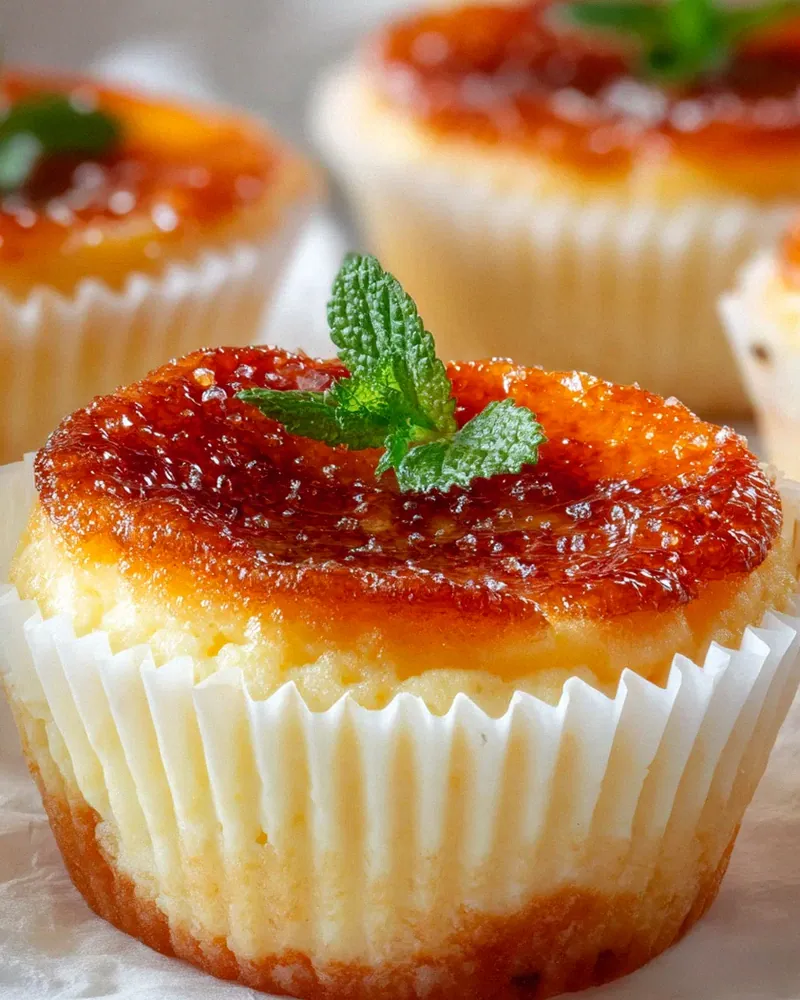 Mini Creme Brulee Käsekuchen Rezept – unwiderstehlich lecker!