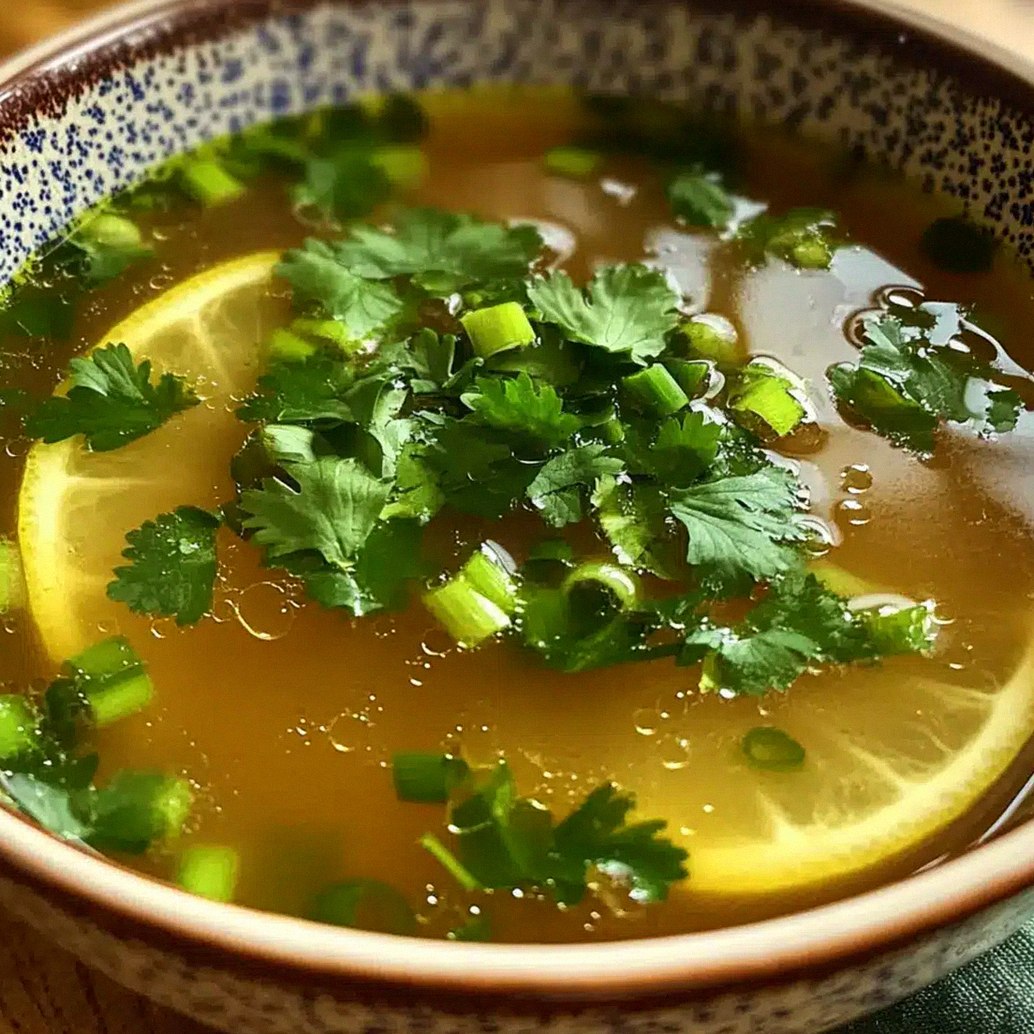 Miso-Ingwer-Zitrone Detox Brühe schnell genießen
