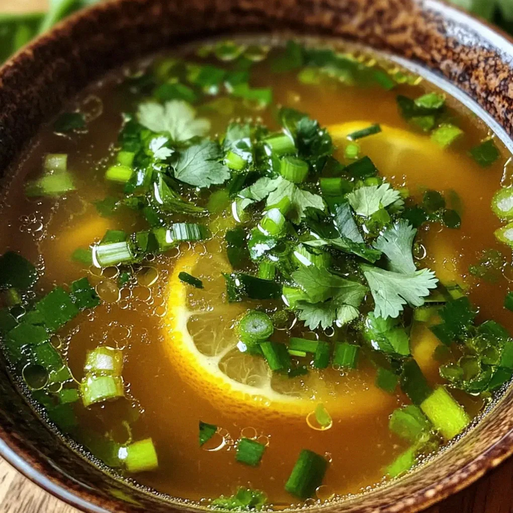 Miso-Ingwer-Zitrone Detox Brühe schnell genießen – Schritt 1