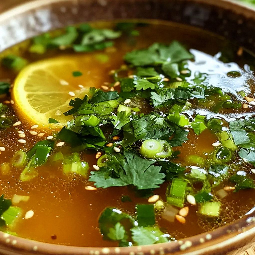 Miso-Ingwer-Zitrone Detox Brühe schnell genießen – Schritt 2