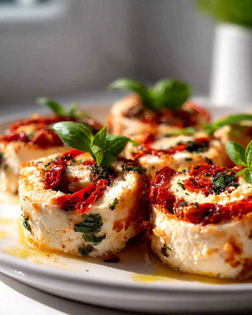 Ofen Feta Röllchen mit getrockneten Tomaten und Basilikum Rezept – Schritt 2