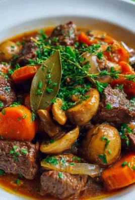 One Pot Beef Bourguignon: Zartes Rindfleisch, einfach & lecker!