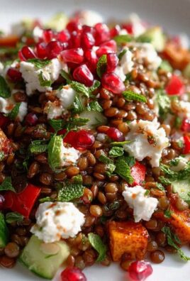Orientalischer Linsensalat Feta