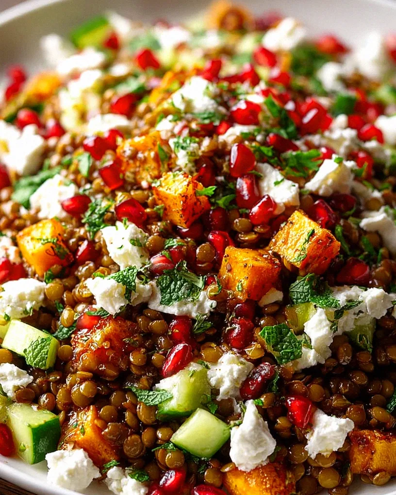 Orientalischer Linsensalat Feta – Schritt 2