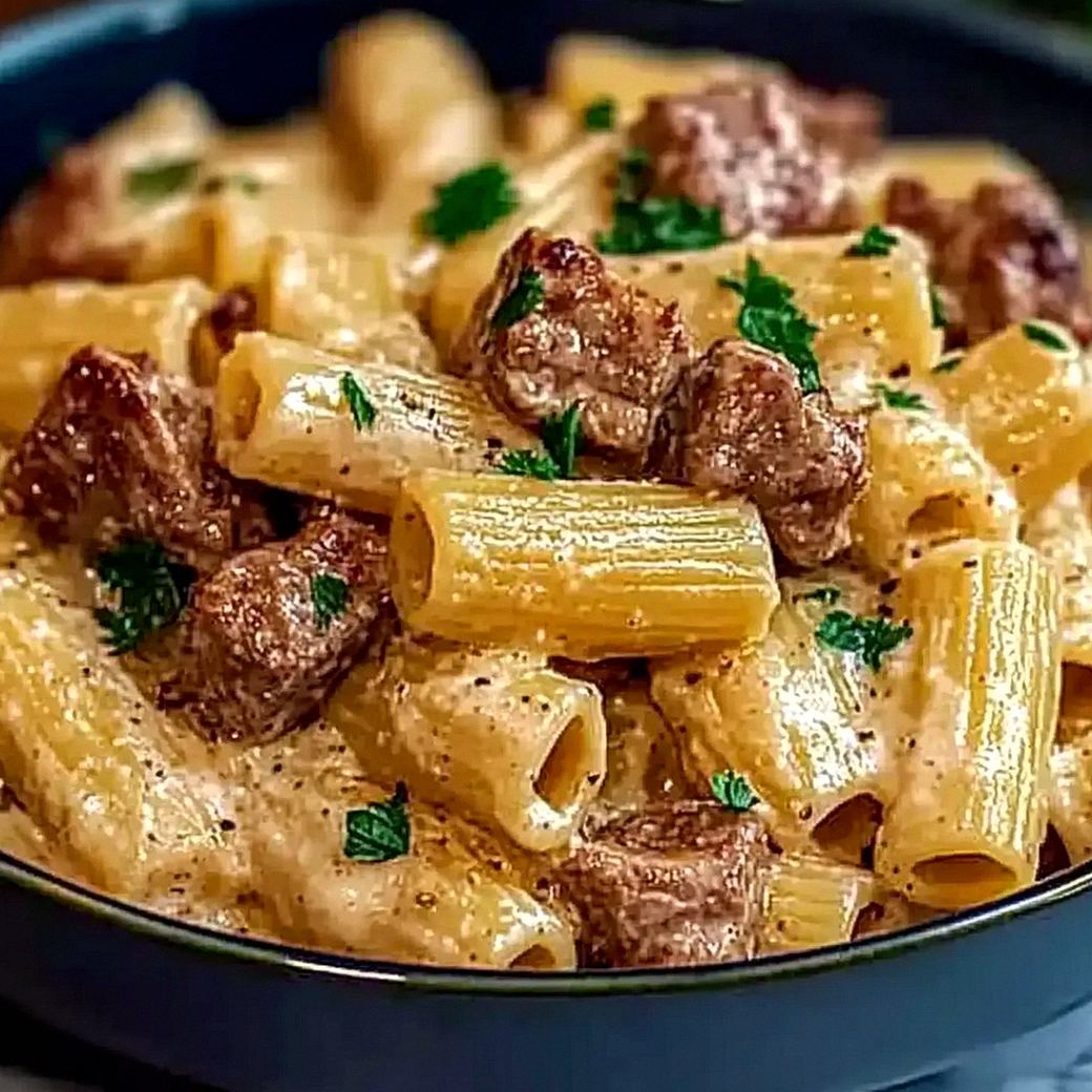 Parmesan Rindfleisch mit Rigatoni Einfach zubereiten – Schritt 2