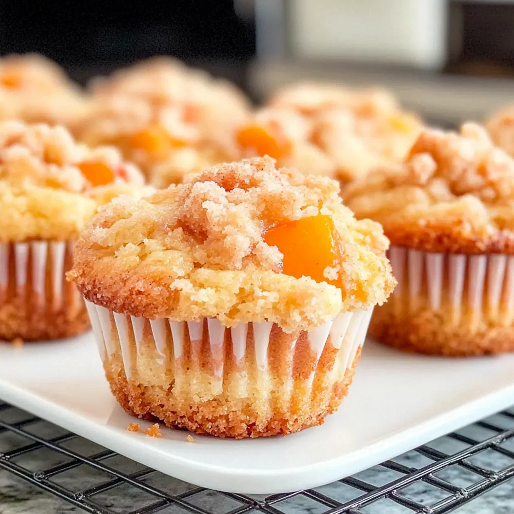 Pfirsich-Cobbler-Muffins für den perfekten Sommergenuss – Schritt 1