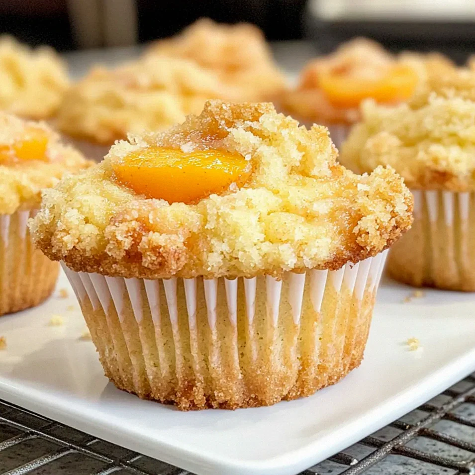 Pfirsich-Cobbler-Muffins für den perfekten Sommergenuss – Schritt 2