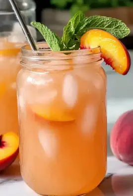 Pfirsichlimonade für den perfekten Sommergenuss