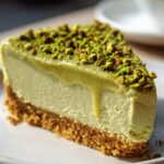 Pistazien Käsekuchen mit köstlichem Pistazien Topping